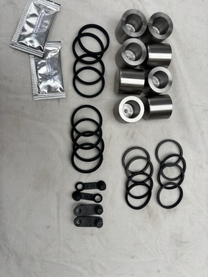 Edelstahl Kolben & Dichtungen X8 passend für ALCON 4 Topf Bremssättel Jaguar XKR/XKRS/XK