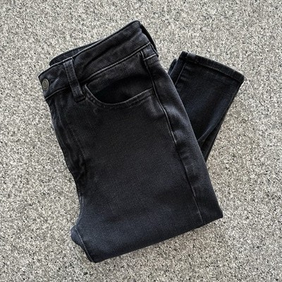 American Eagle Jeans 6 Reg 27x26 Super High Rise Jegging 360 Next Stretch Black