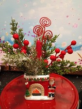 Hand Crafted Santa Christmas Centerpiece