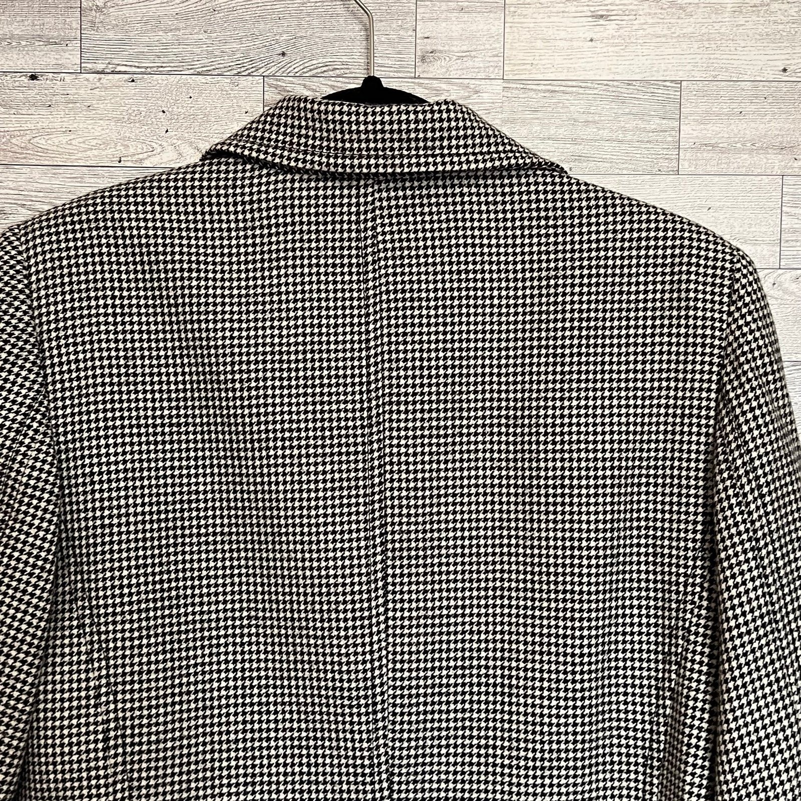 Pendleton Wool Houndstooth Black White Classic 12… - image 9