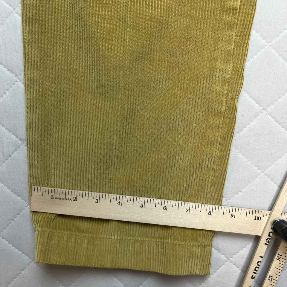 Brooks Brothers Corduroy Pants Mens 33x30 Mustard Gold Hudson Cuffed Straight - Image 3 of 4