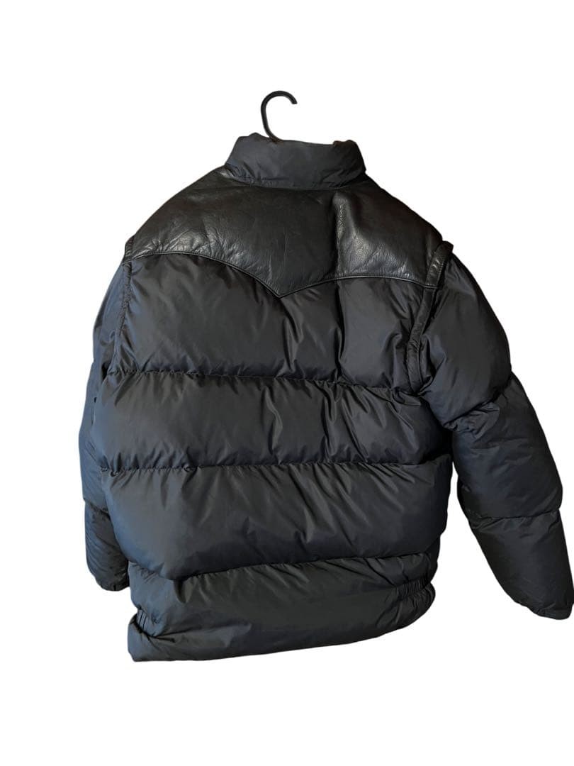 Schott leather switching down jacket - image 2