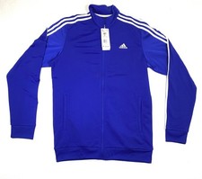 adidas  Men's Sz MT Essentials WarmUp 3-Stripes Track Top Jacket  IS9286  NWT