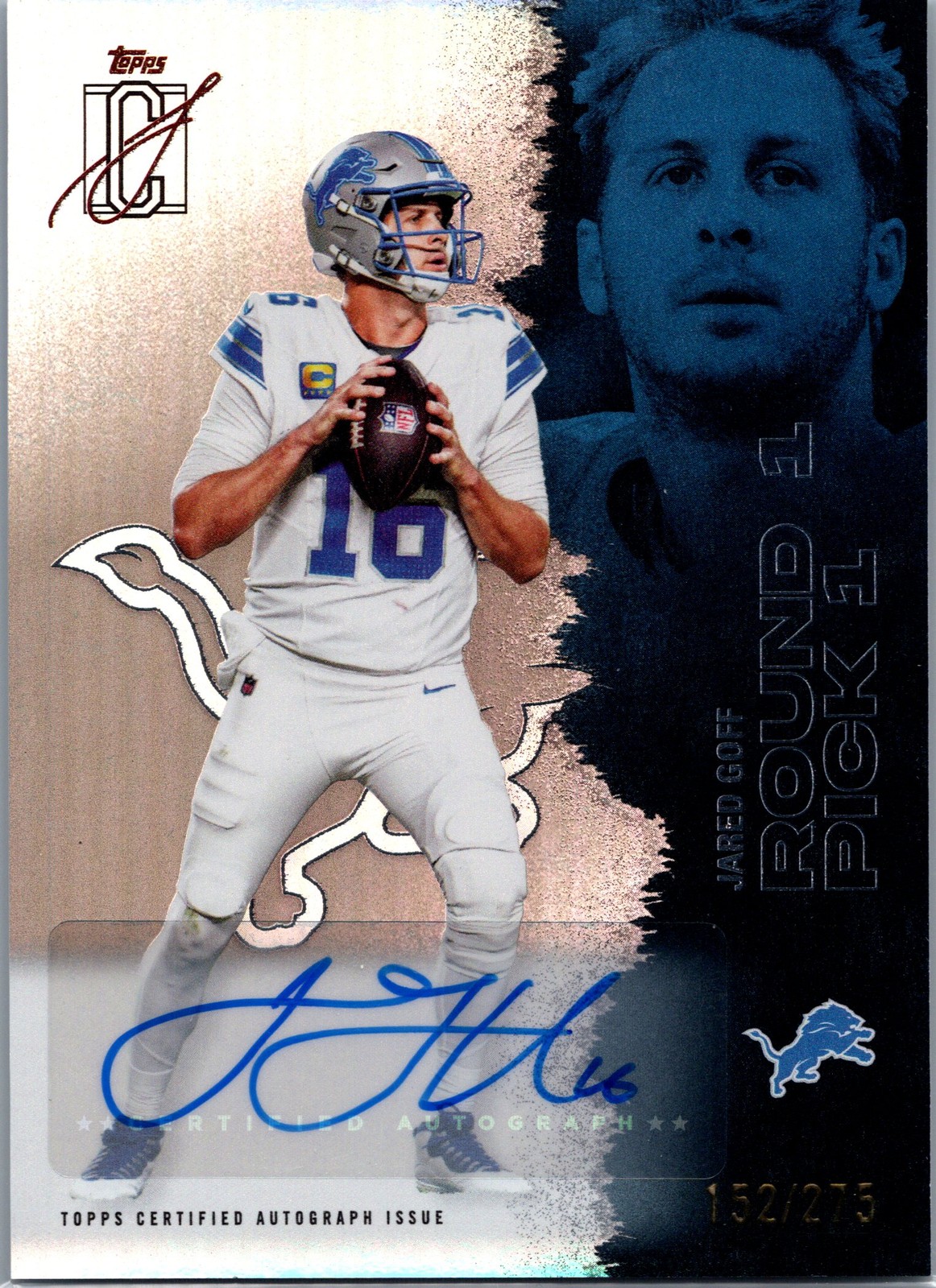 2025 Topps Signature Class #58 Jared Goff Autographs Silver #/275