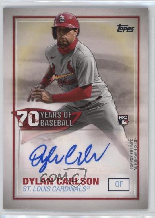 2021 Topps 70 Years of Baseball Auto Dylan Carlson #70YA-DC Auto 0t2