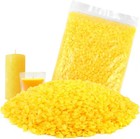 MXTIMWAN 250g Bienenwachs Pastillen Gelb,Kerzenwachs Granulat,Paraffinwachs