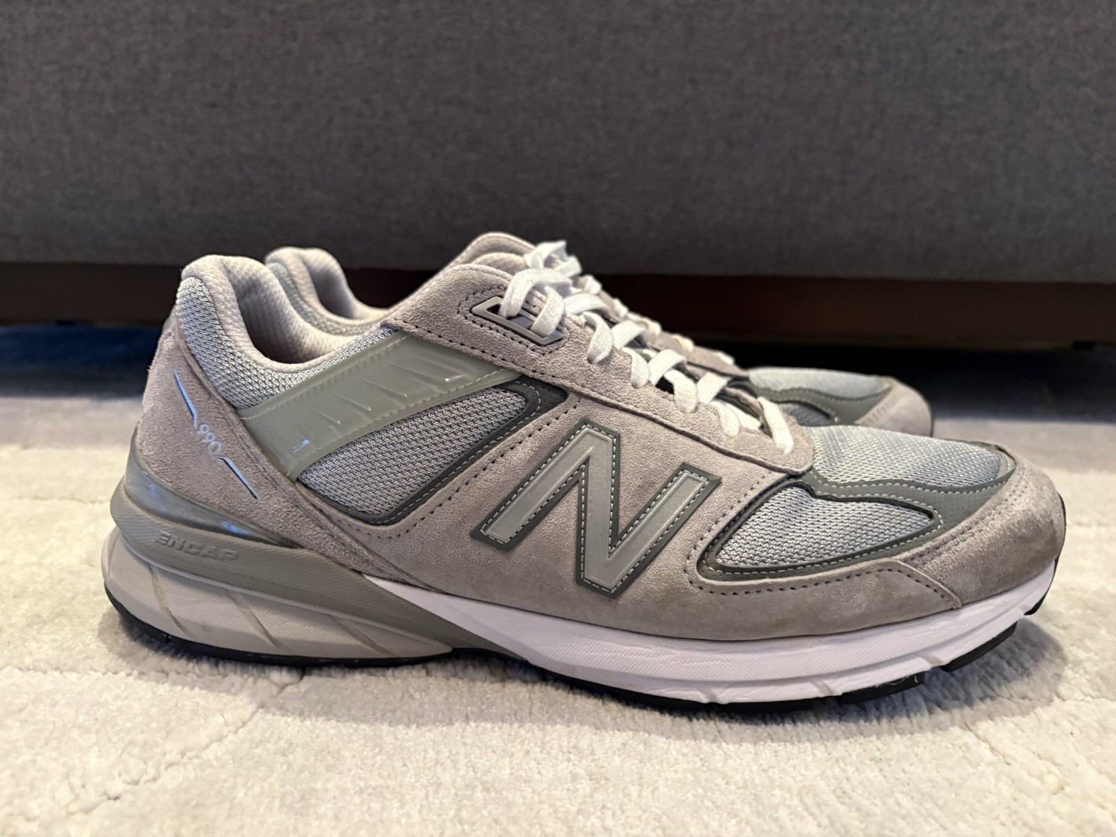 New Balance 990v5 M990GL5 Grey Castlerock Running Shoes - Size 13M thumbnail 3