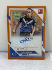 Topps Chrome Bundesliga 2025-26 Yussuf Poulsen Orange /25 Auto HSV Hamburger