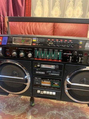 Vintage 1980's Lasonic TRC-931 Boombox Radio Cassette Player