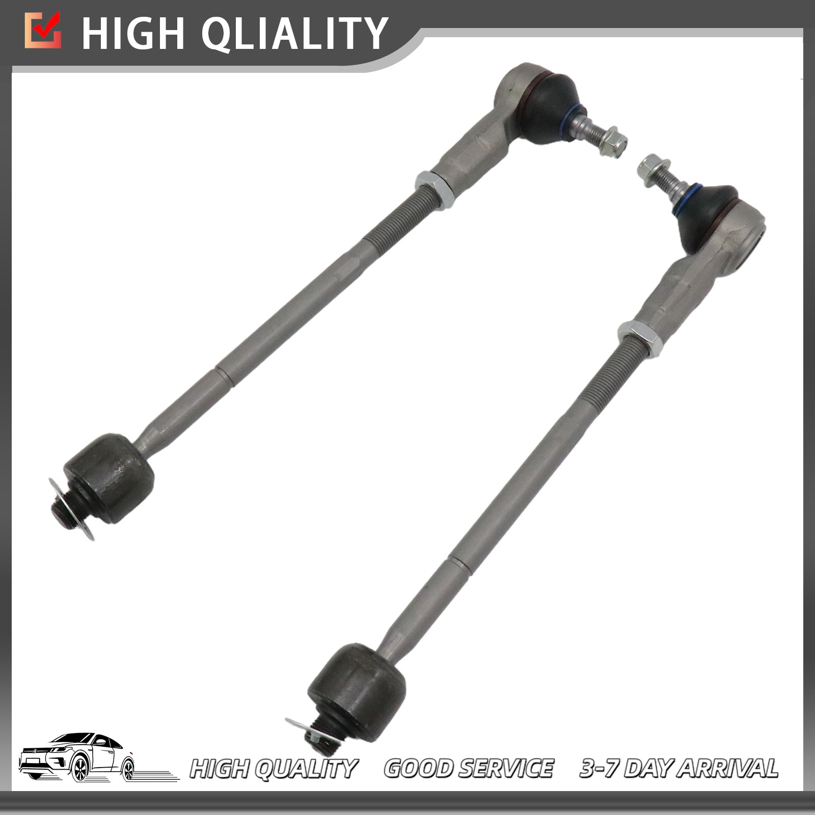 (4x) Front Inner & Outer Tie Rod End kit For Maserati Quattroporte GC GT USA