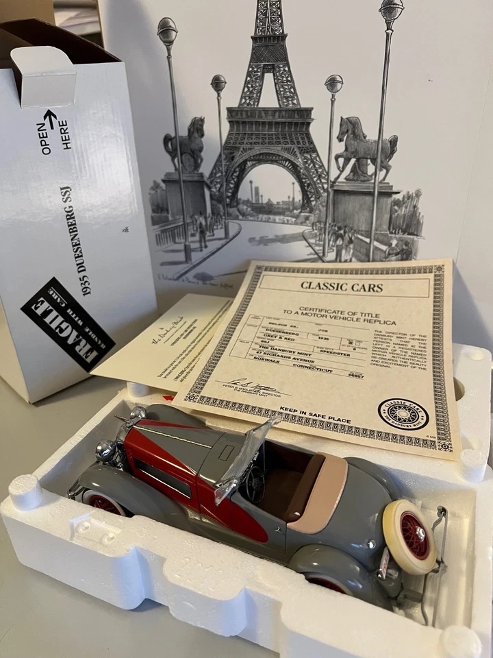 The Danbury Mint Düsenberg SSJ 1935 1:24 inkl. OVP - Bild 2 von 4