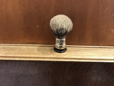 SHAVING BRUSH PURE PLEATED BADGER BADGER TASSO OLD COLLECTION DISCONTINUED