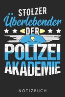 Notizbuch Kariert A5, Polizeiakademie, 120 Seiten, Schreibheft, Tagebuch