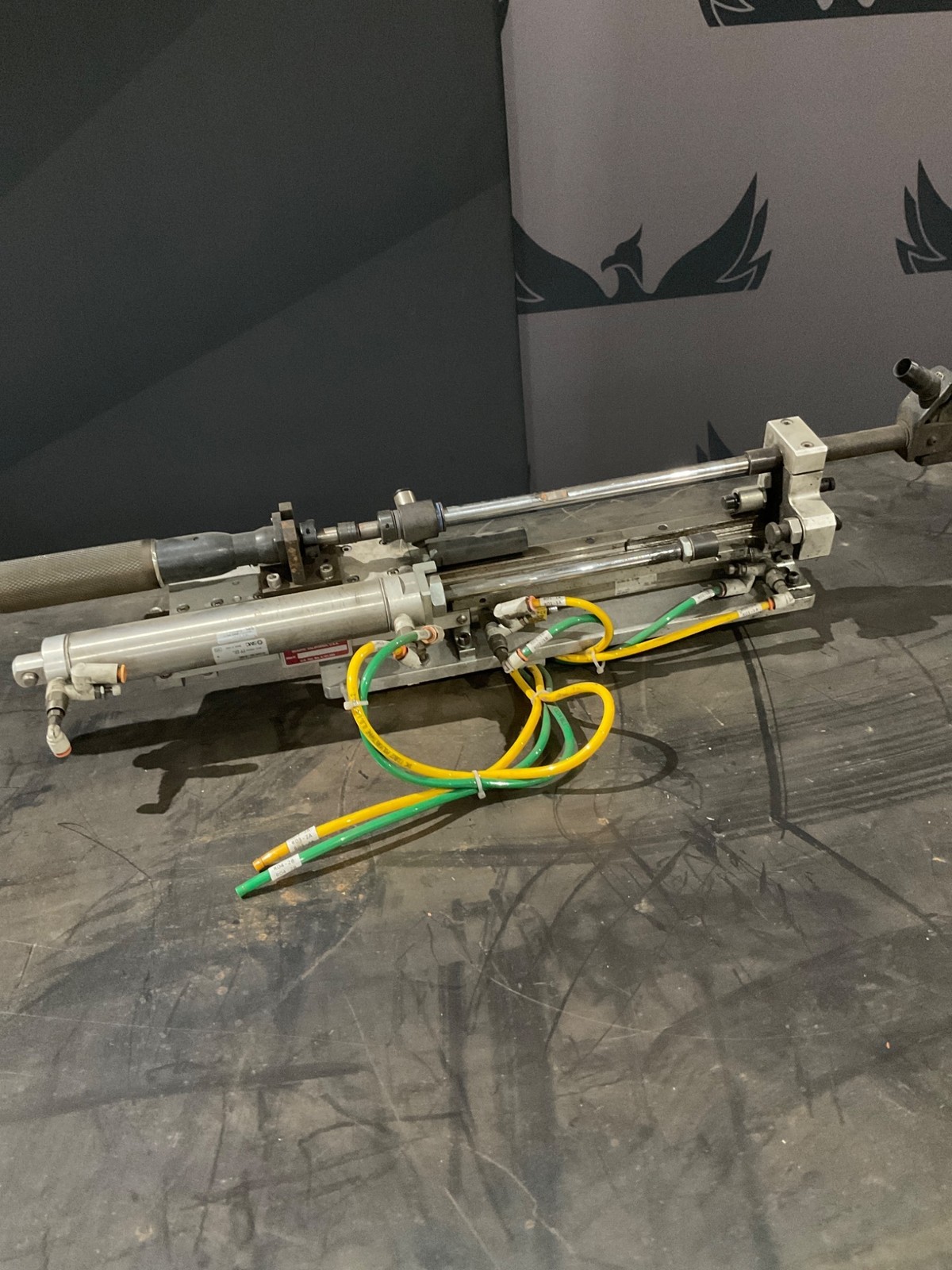 ASSEMBLY AUTOMATION INDUSTRIES Linear Actuator Assembly with SMC Cylinders USED