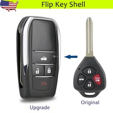 Upgrade Flip 4b Key Shell Case For Toyota Corolla Camry 2007 2008 2009 2010 2011