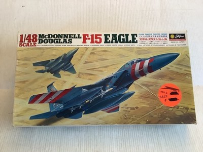 FUJIMI McDONNELL DOUGLAS F-15 EAGLE 1:48 SCALE PLASTIC MODEL KIT #5A27 VINTAGE