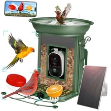 Bird Feeder with Camera - Smart Bird Feeder with 2K HD High Resolution, AI 