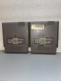 4 Authentic NES Games Ice Hockey,Top Gun,Super Mario/Duck Hunt, Iron Tank Tested