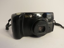 Fuji DL-1000 Zoom Date 35mm Film Camera Point Shoot Black Working