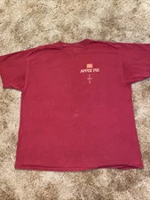Travis Scott McDonalds Apple Pie Cactus Jack Burgundy Shirt XL Grunge Rap HTX