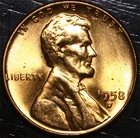 1958 D Lincoln Wheat Penny 1c US Coin Denver Mint Gem BU Uncirculated