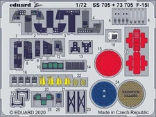 Eduard 73705 172 F-15I Eagle photo-etched parts for Great Wall Hobby