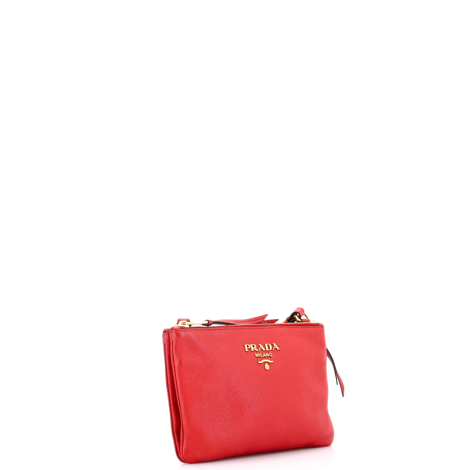Prada Double Zip Crossbody Bag Vitello Daino Small thumbnail 2