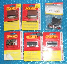 Hornby Point Motors -surface x 3, 1 x short stem, Switches, and Covers OO