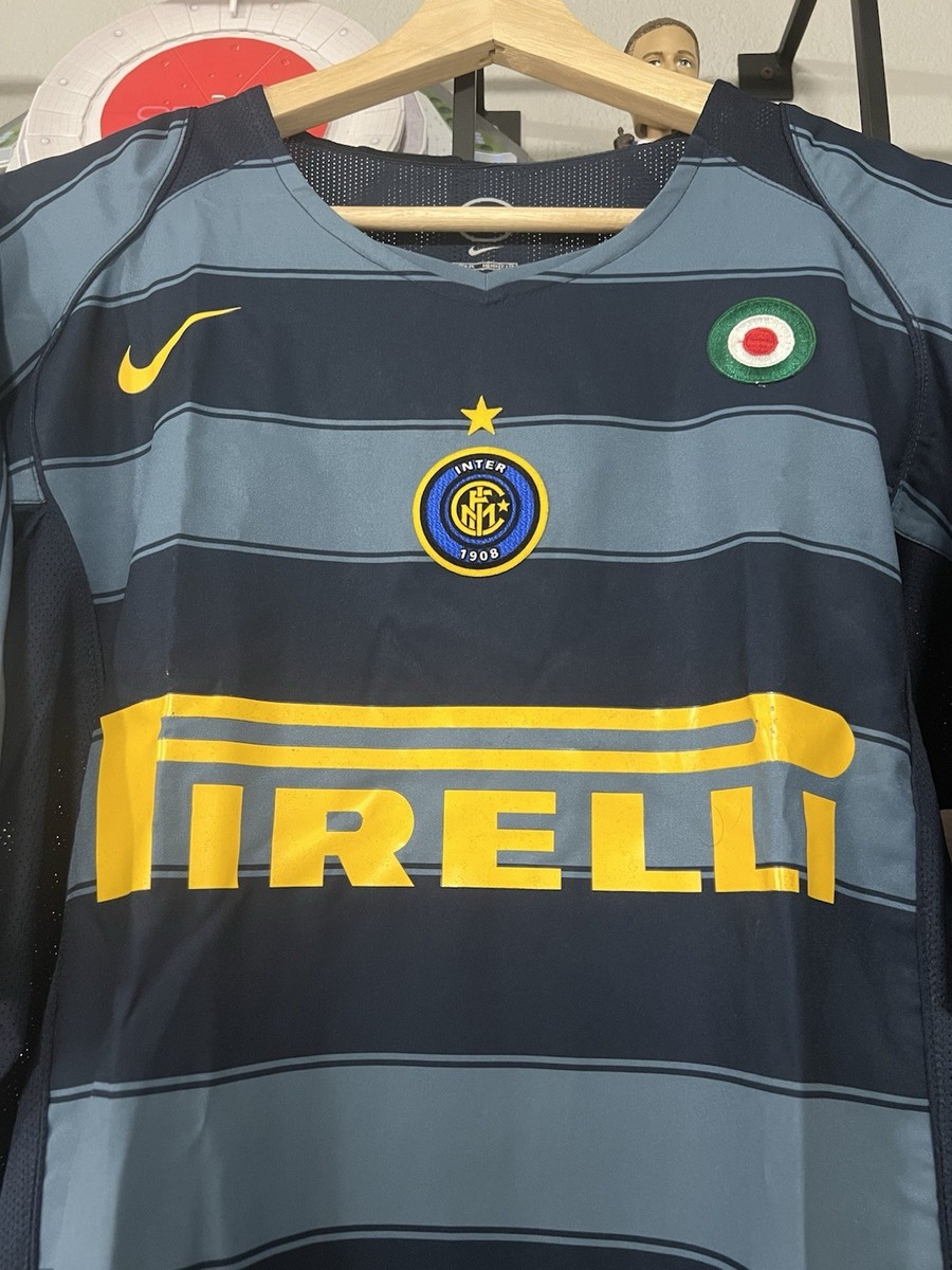 Nike 2004-05 Inter Milan Adriano Third Kit Jersey M | eBay