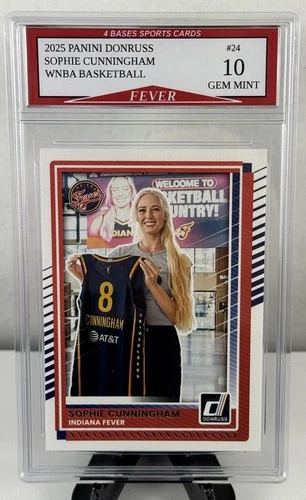 2025 Panini Donruss Sophie Cunningham Indiana Fever Card #24 Gem Mint 10!