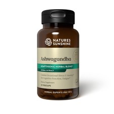 Nature's Sunshine Ashwagandha, 60 VegCaps 60 Count (Pack of 1)