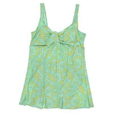 Mainstream Women's 16 Swimdress Swimsuit 1 Pc Yellow Aqua Blue Swim Pool