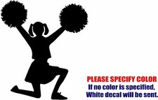 Vinyl Decal Sticker - Cheerleader 02 Car Car Truck Bumper Window JDM Fun 6"