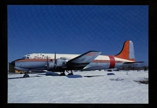 Aviation Airplane Airline postcard Trans Fair DC-4 C-GCTF c/n 27281/227 JJ 87