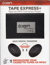 ION Tape Express Plus Tape to Digital Converter Player with Headphones - WORKS
