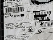 Commscope  5940R RG-11Q Quad Shield BCCS 75Ohm Coaxial CATV Antenna Cable /50ft