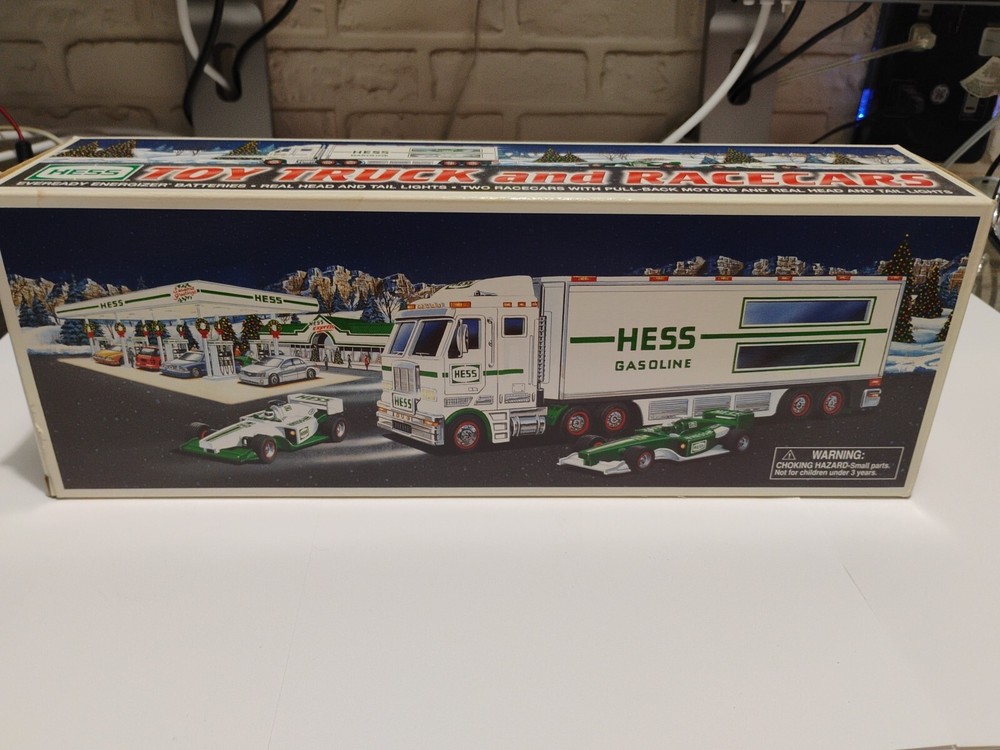 Hess Truck 2003 Toy Truck and Race Cars New In Box