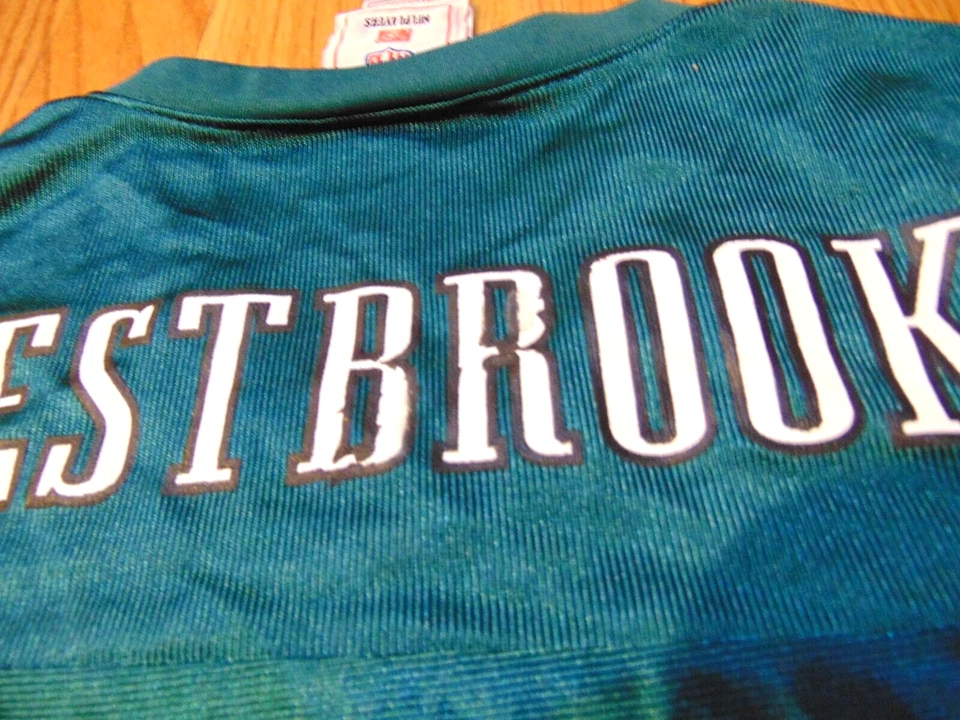 ROPA DEL EQUIPO DE LA NFL PARA MUJER CAMISETA DESLUMBRANTE DE LOS PHILADELPHIA EAGLES BRIAN WESTBROOK TALLA S Foto 4 de 4