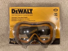 DEWALT DPG82-11C Concealer Dual Mold Goggle with Clear Anti-Fog Lens
