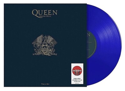 Queen Greatest Hits 2XLP Blue Exclusive Colored Vinyl Sealed Freddie Mercury May