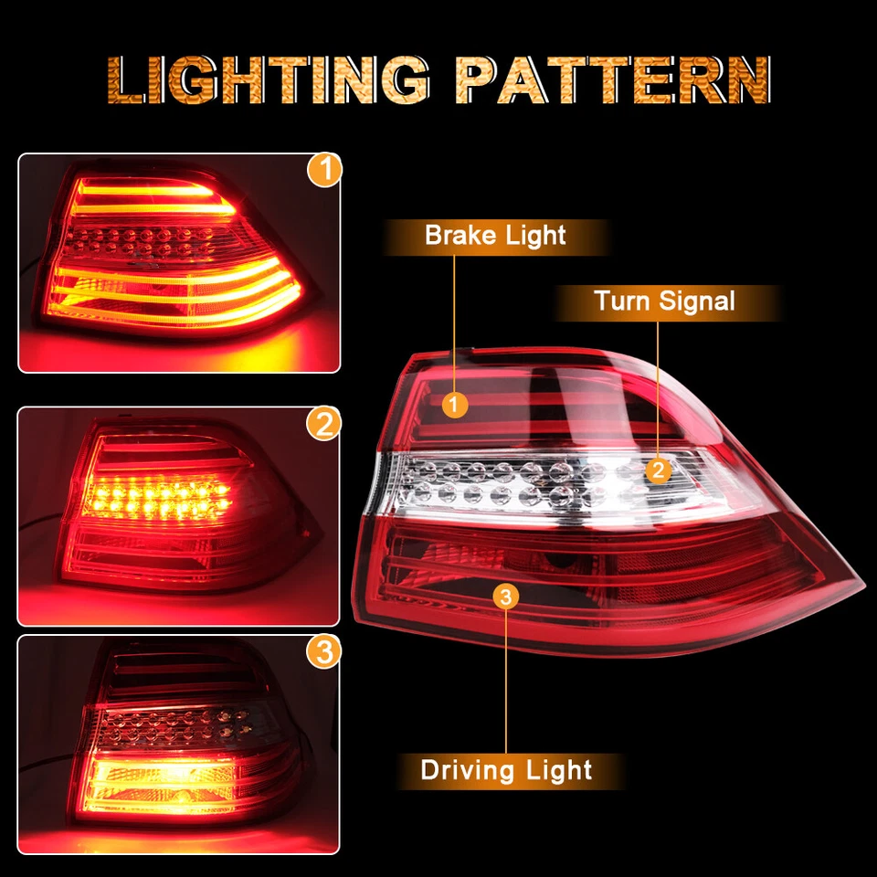 NEW LED Tail Light Right Outer Side For 2012-2015 Mercedes Benz ML350 ML550 W166 - Image 2 of 4