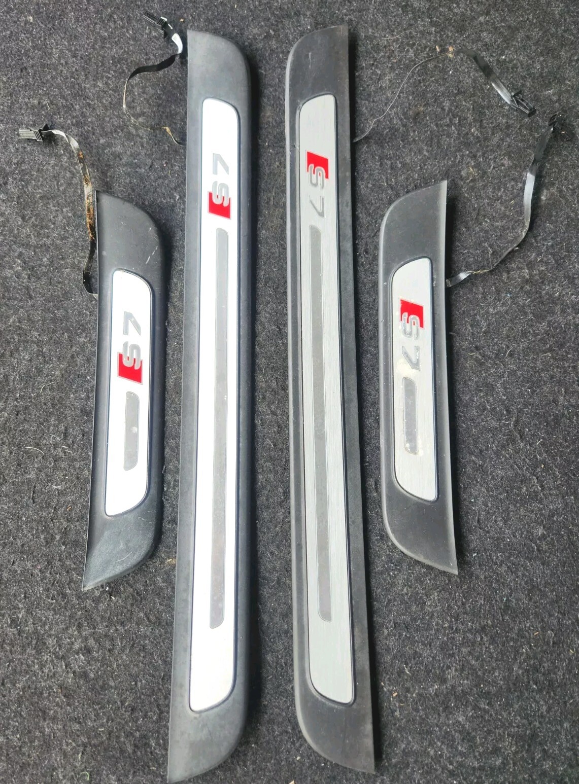 OEM Audi S7 C7/ 4G Illuminated Door Sill Sills Scuff Plates Trim Set