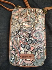 Sakroots Salinas Smartphone Crossbody Wallet Purse Sienna Spirit Desert