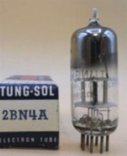 2BN4 A TUBE TUNG-SOL TESTED  BOXED VINTAGE COMMERCIAL SURPLUS