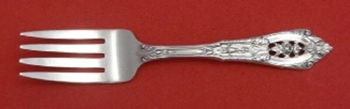 Rose Point by Wallace Sterling Silver Baby Fork 4 1/4"