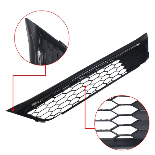 For 2016 2017 Honda Accord Honeycomb Front Lower Grill Grille w/chrome Trim - Picture 2 of 13
