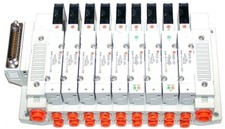 SMC SV2100-5FU 5 Unit Solenoid 24V Single 5 position Stack Up Bank Assembly New