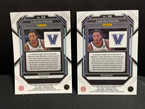 2023 Panini Prizm Green / Base Cam Whitmore Prizm RC #98 Rockets - Picture 2 of 2
