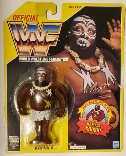 Wwf Hasbro US Card Kamala New Sealed Moc...