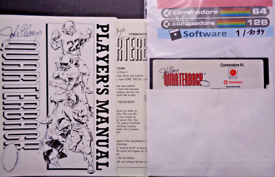 COMMODORE 64/128 -- JOHN ELWAYS QUATERBACK (TRADEWEST - DISK)